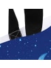 Mr. & Mrs. Panda Shopper Sternzeichen Fische mit Spruch in Sternenhimmel Blau