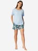 Schiesser Pyjama Modern in hellblau