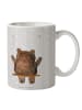 Mr. & Mrs. Panda Tasse Bär Schaukel ohne Spruch in Grau Pastell
