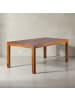 KADIMA DESIGN Esstisch Massivholz Sheesham, Handgefertigt, Holztisch, Esszimmer in Braun
