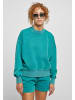 Urban Classics Urban Classics Damen Ladies Oversized Stone Washed Crewneck in watergreen