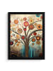 MuchoWow Poster mit Leiste Stilvoller Baum  (BxH)