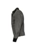 FREAKY NATION Lederblouson Rindsleder retro in Grau