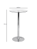 FineBuy Bartisch in Silber / Glas / 60x60x105
