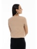 faina Damen Kurzarm-Pullover in Beige