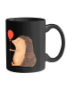 Mr. & Mrs. Panda Kaffeebecher Igel Luftballon ohne Spruch in Schwarz