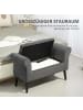 HOMCOM Sitzbank mit Stauraum-111,5B x 41T x 65H cm-Dunkelgrau