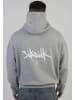 SikSilk Kapuzenpullover Graphic in Grey Marl