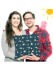 Mr. & Mrs. Panda 40 x 40 Kissen Maus Sterne ohne Spruch in Blau