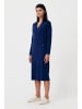 Finn Flare Langarmkleid Straight V in dark blue