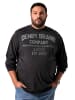 Men Plus Kurzarm T-Shirt in schwarz