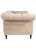 58 aufm Kessel CHESTERFIELD Sofa 2-Sitzer Kaylin Samtvelours sand