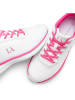 LASCANA Sneaker in weiß/pink