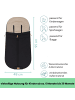 fillikid Babyfußsack Sommer Light Trend 95x50 cm Exklusiv in Schwarz
