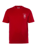 Men Plus Kurzarm T-Shirt in rubinrot