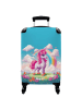 NoBoringSuitCases Suitcase, Handgepäck, Koffer, Trolley, Reisekoffer Rosa Einhorn-Druck mit