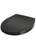 Beliani WC-Sitz PAPURI in Schwarz - (W) 37 x (H) 45 x (L) 45 cm