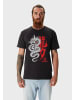 OLDSKULL T-Shirt Asian Dragon Kanji Graphic in Black