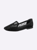 Heine Slipper in schwarz-metallic