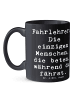 Mr. & Mrs. Panda Teetasse Spruch Fahrlehrer Engel mit Spruch in Schwarz