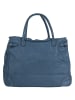 Samantha Look Shopper echt Leder in blau