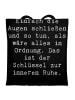 Mr. & Mrs. Panda Jutetasche Spruch Innere Ruhe mit Spruch in Schwarz
