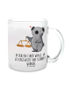 Mr. & Mrs. Panda Tee Tasse Waage Astrologie mit Spruch in Transparent