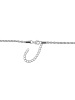 Adeliás Damen Halskette – Kordelkette aus Edelstahl 50+5 in silber