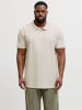 JACK & JONES PLUS Poloshirt in Moonbeam