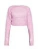 Swirly Damen Pullover in Pink
