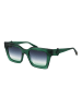 Ana Hickmann Frauen Sonnenbrille Quadratisch Grün