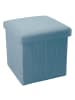 Intirilife Faltbarer Sitzhocker 30x30x30 cm in HIMMEL BLAU