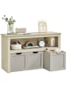 VASAGLE Schuhbank Helan-old in Sandbeige - (B)102 x (H)60 x (T)30 cm