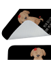 Mr. & Mrs. Panda Badematte Hund Dame mit Spruch in Schwarz
