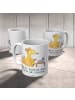 Mr. & Mrs. Panda Tasse Buchhalter Helden mit Spruch in Weiß