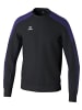 erima Sweatshirt in schwarz/ultra violet