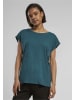 Urban Classics Urban Classics Damen Ladies Extended Shoulder Tee in jasper