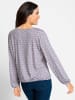 WITT WEIDEN Shirt in grau-mauve-bedruckt
