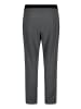 BETTY & CO Schlupfhose mit Muster in Grau/Schwarz