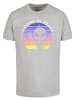 F4NT4STIC T-Shirt Alien Peace Sunset in grau meliert