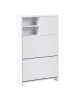 Beliani Schuhschrank COBAR in Weiß - (W) 70 x (H) 118 x (L) 24 cm