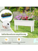 COSTWAY 2er Set Hochbeet 80x30x40cm in Weiß