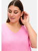 sheego Kurzarmshirt in blumiges pink
