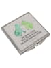 Mr. & Mrs. Panda Kosmetikspiegel Frosch Liebe mit Spruch in Grau Pastell