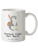 Mr. & Mrs. Panda JumboTasse Pinguin Bestes Kind der Welt mit Spruch in Weiß