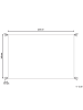Beliani Kurzflor MUGLA in Orange - (W) 160 x (H) 1.5 x (L) 230 cm
