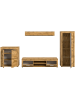 ebuy24 Regalsystem Jam (4-teilig) Eiche 330 x 35 cm