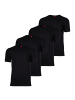 s.Oliver T-Shirt 4er Pack in Schwarz