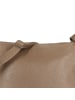 Toscanto Toscanto Umhängetasche Leder taupe, beige ca. 35cm