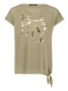Betty Barclay Halbarm-Shirt mit Schleifenknoten in Soft Olive